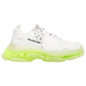 Triple S-Sneaker “Clear Sole – White Fluo Yellow” 544351W2FR19073