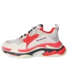 Triple S-Sneaker “Grey Red” 536737W09OH6495