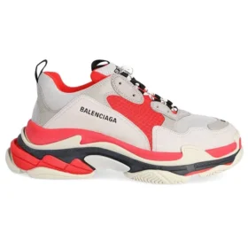 Triple S-Sneaker “Grey Red” 536737W09OH6495