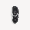 Triple S-Sneaker voor dames met doorzichtige zool in zwart