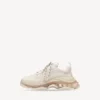 Triple S-Sneaker voor heren met doorzichtige zool  in wit