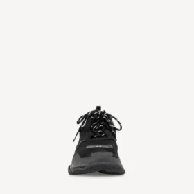 Triple S-Sneaker voor heren met doorzichtige zool in zwart