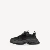 Triple S-Sneaker voor heren met doorzichtige zool in zwart