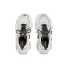 Triple S-Sneakers “Zwart, wit en zilver, dubbel schuim en mesh” 536737W2FWM8191