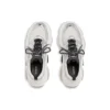 Triple S-Sneakers “Zwart Wit Zilver Dubbel schuim en mesh” 524039W2FWM8191