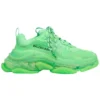 Triple S-sportschoen met doorzichtige zool “Neon Green” 544351W2CF13801
