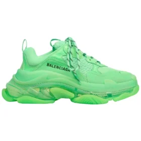 Triple S-sportschoen met doorzichtige zool “Neon Green” 544351W2CF13801