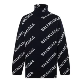 Trui met col en all-over logo “Black White” 621018T15674177