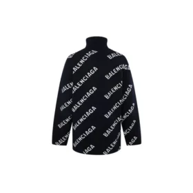 Trui met col en all-over logo “Black White” 621018T15674177