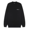 Trui met geborduurd logo, medium pasvorm “Zwart” 652981TKV871070