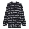 Trui met logo over het hele oppervlak “Black” 625984T31841070
