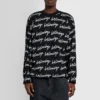 Trui met logo over het hele oppervlak “Black” 625984T31841070