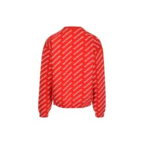 Trui met logo over het hele oppervlak en ronde hals “Red White” 702952T32336090