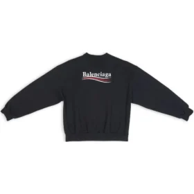 Trui met ronde hals voor Political Campaign “Black” 697869TKVI91070