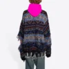 Trui van wolmix met vervaagde Fair Isle-print “Blue” 662518T16028088