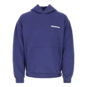 Turn-hoodie met wijde pasvorm “Blauw” 674986TNVB64388