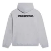 Turn-hoodie met wijde pasvorm “Heather Grey Black” 674986TLVB41167