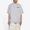 Turn Slit T-shirt “Grijs-Zwart” 675016TLVB31167