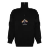 Turtleneck-trui met rits en LGBTQ-vlag “Black” 543766T17621069