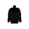 Turtleneck-trui met rits en LGBTQ-vlag “Black” 543766T17621069