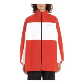 Tweekleurig jasje met doorlopende rits “Red White” 571434TYB186403