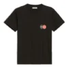 Uniform met logo-opdruk, retro, small, slim fit, korte mouw, zwart 612964TIV791000