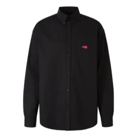 Uniform T-shirt met lange mouwen, Large-pasvorm “Zwart” 623750TIM391000