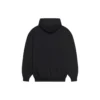 Unisex FW21 fleece met logo-opdruk, lange mouwen en capuchon, zwart 600583TKVI81070