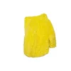 Unisex FW21 jas van imitatiebont, geel 663000TKQ077200