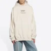 Unisex FW21 met logo-opdruk, beige 651799TJV910905
