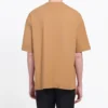 Unisex-shirt met korte mouwen en BB-patroonprint, kaki 578139TEV529610