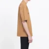 Unisex-shirt met korte mouwen en BB-patroonprint, kaki 578139TEV529610