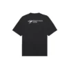 Unisex SS21 Bedrukkingsshirt met ronde hals en korte mouwen, zwart 612966TKV861070