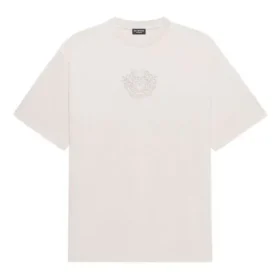 Unisex SS21-logo T-shirt met ronde hals, grijs 641675TKV712966