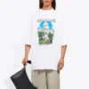 Unisex SS21 oversized katoenen T-shirt, wit 641614TJVH69000