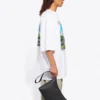 Unisex SS21 oversized katoenen T-shirt, wit 641614TJVH69000