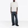 Unisex SS21 T-shirt met logoprint Grijs 612966TIV542970