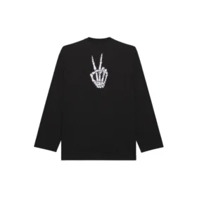Unisex SS21 T-shirt met print en ronde hals, zwart 651796TKVA11012