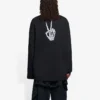 Unisex SS21 T-shirt met print en ronde hals, zwart 651796TKVA11012