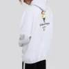 Unisex-sweatshirt met logo, oversized, wit 620973TIV459040