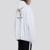 Unisex-sweatshirt met logo, oversized, wit 620973TIV459040