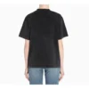 Unisex T-shirt met korte mouwen en alfabetlogo-print, grijs 594599THV851140