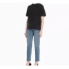 Unisex T-shirt met korte mouwen en alfabetlogo-print, grijs 594599THV851140
