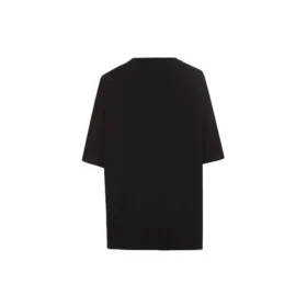 Unisex T-shirt met Parijs-print, ronde hals, zwart 594599TGV661000