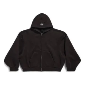 Unity Sports Icon Boxy hoodie met ritssluiting, ruime pasvorm “Black” 787354TQVD59034
