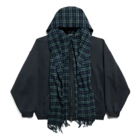 Unity Sports Icon-sjaal, Hoodies met volledige rits, oversized “Dark Blue” 794747TQVM24021