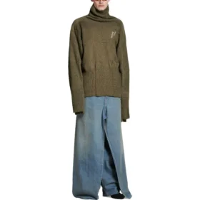 Upcycled sokken-trui “Dark Green” 768686T71932525