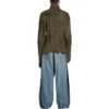 Upcycled sokken-trui “Dark Green” 768686T71932525