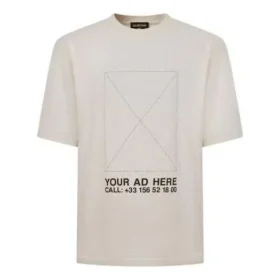 UW ADVERTENTIE HIER Oversized T-shirt “Beige” 676589TLVF49054