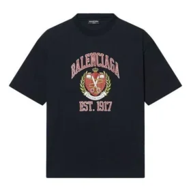 Varsity Logo T-shirt Medium Fit “Zwart” 612966TLV891076